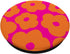 Aesthetic Retro 70s & 80s Daisy Hot Pink & Orange Pattern PopSockets Standard PopGrip
