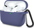 Lerobo Compatible with AirPods Pro Case - Waterproof Silicone Cover, Supports Wireless Charging, Blue Gray