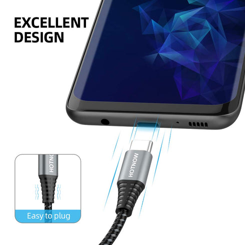 1.5FT USB C to Micro USB Cable 2-Pack, Fast Charging & Data Sync for USB Type C Devices - Durable & Reliable!