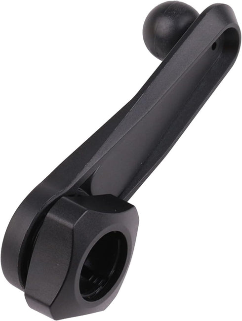 17mm Black Ball Head Car Phone Holder Mount, Universal Smartphone Stand, 360° Rotating Phone Long Arm Support