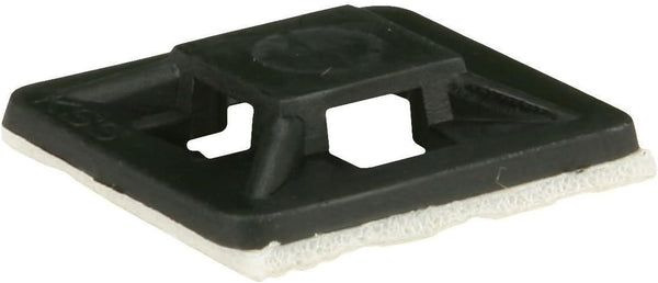 Install Bay Adhesive Backed Cable Tie Mount, 3/4 Inch x 3/4 Inch, 100 Pack