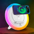 All-in-One Wireless Charging Station, Bluetooth Speaker and Light, Portable Stand Compatible with iPhone, Apple Speaker