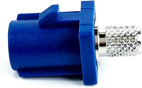 RG58 2pcs Automotive FAKRA Straight Plug Crimp Key Code C Blue GPS Telematics Navigation
