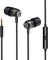 Ludos Clamor Wired Earbuds, In-Ear Headphones with Microphone, Noise Isolating for Kids and Women