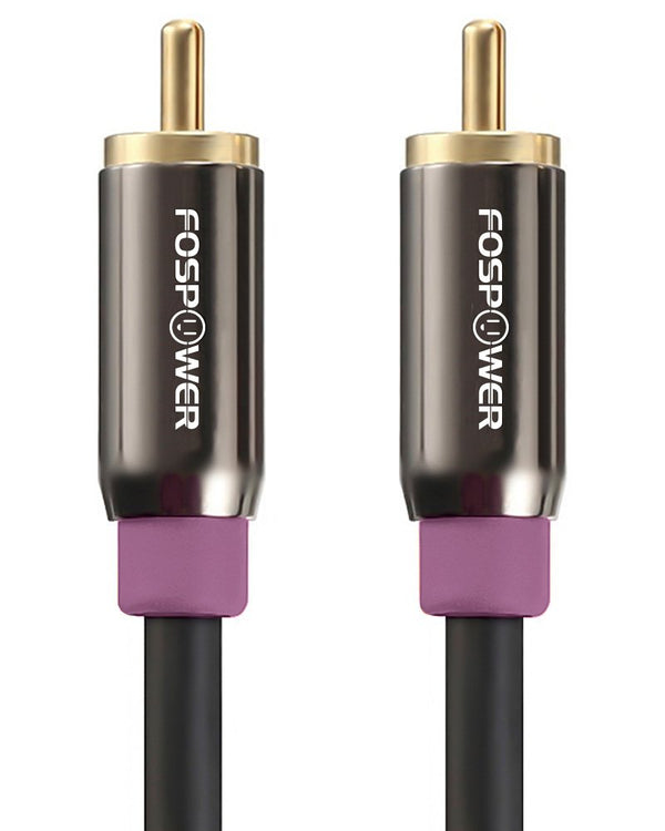 FosPower Subwoofer Cable (10 FT) RCA to RCA Audio Stereo Cable, Male