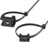 XHF 100 Pcs Cable Zip Tie Saddle Type Mounts Base, 100 Pcs 8" Cable Ties, 100 Pcs Tapping Screw, Black