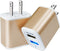 USB Power Adapter Wall Plug, Ailkin 2-Pack 5V/2.1A Fast Charging Cell Phone Cube Home/Travel Charger Block for Phone