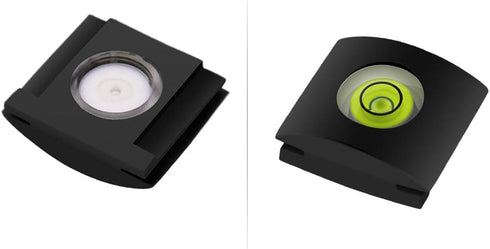 Anwenk Hot Shoe Level Camera Bubble Level, Hot Shoe Spirit Level Combo Pack (2 Axis Bubble Level & 1 Axis Cover)