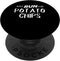 Will Run for Potato Chips PopSockets Standard PopGrip - Funny Foodie Gift for Runners