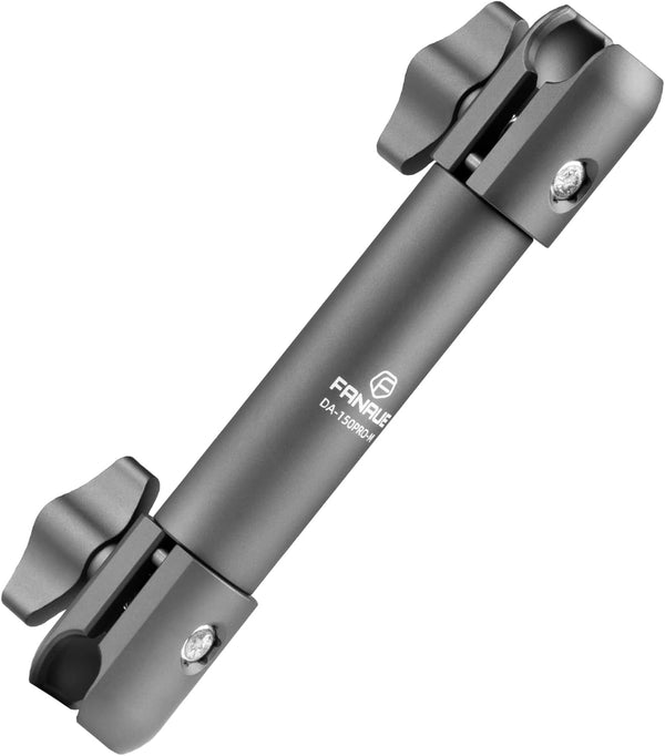 FANAUE 15cm Double Socket Arm Compatible Mount, Aluminum Construction, Fits 20mm Ball and Dash Mount (DA-150PRO-M)