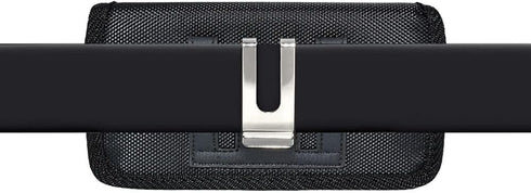 Horizontal Pouch Compatible with Apple iPhone SE 2022, SE 2020, iPhone 8 or 7, Heavy Duty Rugged Nylon Canvas Case