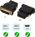 KUJOBUY DVI-I Dual-Link Male to HDMI Female Adapter, 1080p Converter for PC, Playstation, TV, Gold-Plated