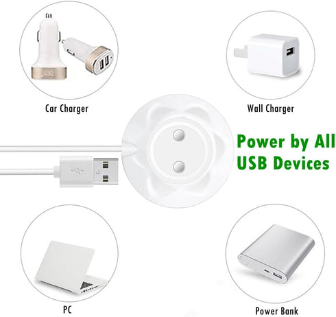 BATSOEASY (12mm Magnetic USB Charger Cable, Replacement Fast Rose Charging Cord Dock Station Rose Port)