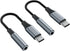 YGKSAA 2pcs USB C to 3.5mm Female Headphone Jack Adapter, Upgrade Metal Case,
