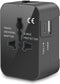 Zinalop Travel Adapter, Universal Power Adapter Worldwide Wall AC Power Plug Converter Travel