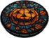 Halloween Pumpkin Stained Glass Black Autumn Leaves PopSockets Adhesive PopGrip