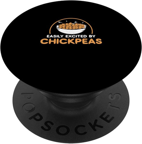 Purely Chickpea Pulse Easily Excited By Cool Chickpeas Chickpea Farming Enthusiast PopSockets Standard PopGrip
