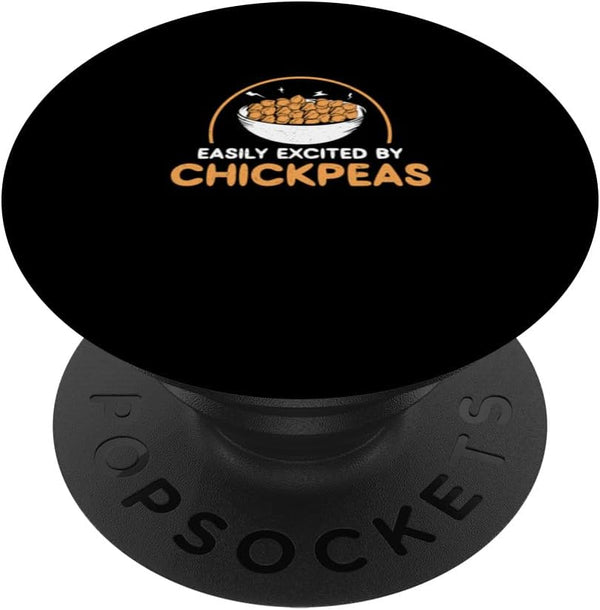 Purely Chickpea Pulse Easily Excited By Cool Chickpeas Chickpea Farming Enthusiast PopSockets Standard PopGrip