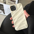 QLTYPRI Cute Wave Water Ripple Pattern Case for iPhone 12/12 Pro, Slim Soft Silicone TPU - Beige