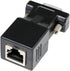DTECH DB9 to RJ45 Serial Adapter | RS232 Female to RJ-45 Female Ethernet Converter for 9 Pin Devices