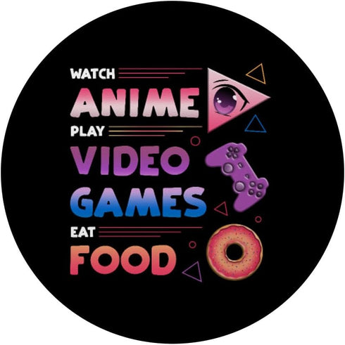 Anime Video Games & Food Gamer PopSockets Standard PopGrip