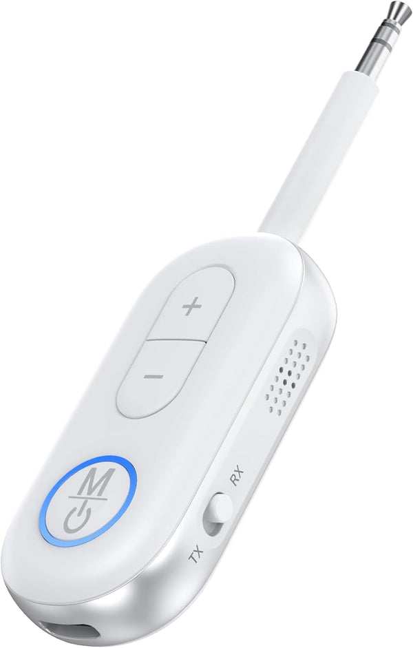 KAIY Bluetooth Car Adapter, Handsfree Call Music Bluetooth Transmitter for TV/PC, Receiver for Airplane Headphones