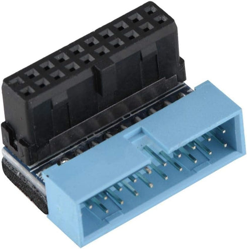 5PCS USB 3.0 19-Pin Motherboard Connector Internal Header, Male to Female Extension Adapter