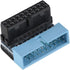 5PCS USB 3.0 19-Pin Motherboard Connector Internal Header, Male to Female Extension Adapter