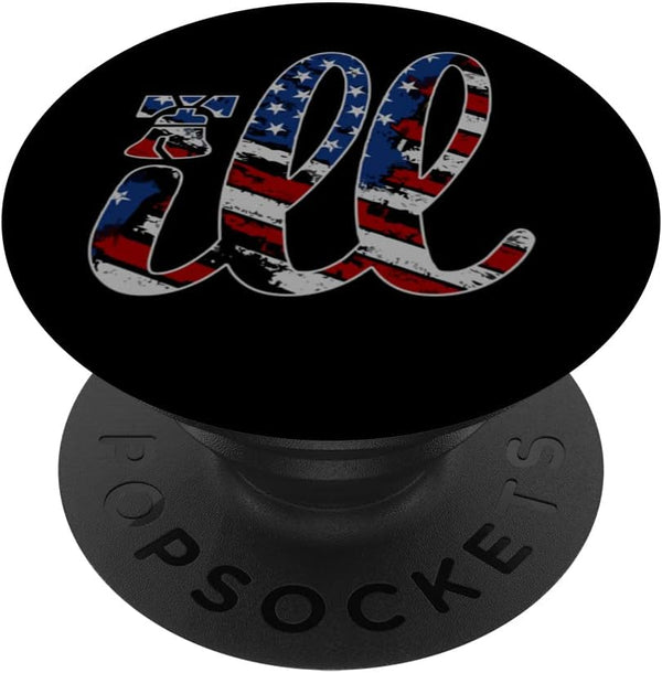 ILL Philadelphia Philly American Flag Grunge Liberty Bell PopSockets Swappable PopGrip