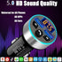 FM Transmitter - Bluetooth 5.0 Car Radio Audio Adapter MP3 Player with Dual USB Charger for Phones and Tablets
