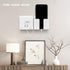 4PC Wall Mount Cell Phone Charging Holder, Black Adhesive Mobile Phone Stand for Charger, Shower Bed Wall