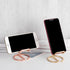 JinZeFa Cell Phone Iron Stand Holder, Metal Universal Portable Tablets Holder, Compatible with All Mobile Phones (Rose