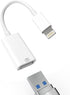 Lightning Male to USB Female OTG Adapter for iPhone 13, 12 Pro Max, iPad Air, Camera, Mouse, Keyboard, Hub, Midi.