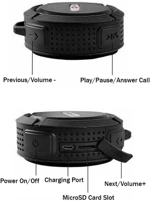 Mini Outdoor Portable Waterproof Wireless Bluetooth Loud Speaker