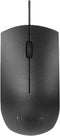 Lenovo USB-C Wired Mouse, Full Size, Ambidextrous Design, Black, Ergonomic Shape, Precision Sensor,
