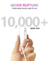 Bicmice 2.5mm USB DC Charging Cable - 2.7Ft Replacement for Massager, 2 Pack (White)