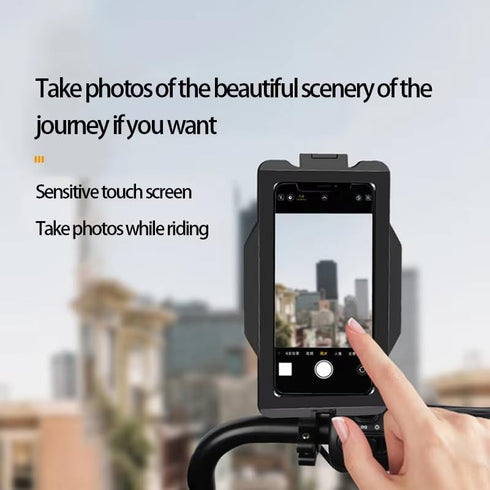 GUB Plus 16 Waterproof Phone Holder, Full Sealed Touch Screen Bike Mount Case for Cellphone GPS (Black)