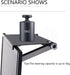13 Inch Adjustable Screen Top Shelf Organizer for TV Computer Monitor Flat Screen, Large TV Mount Top Shelf