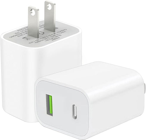 USB C Charger Block, Dual Port Type C Wall Charger 20W Fast Charging for iPhone 14/14 Pro/14 Pro Max/13/12