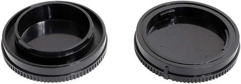 2 Pack Rear Lens Cap and Camera Body Cap Cover Kit for Sony A9 A7 A7II A7III A7IV A7S II III A7R II III A7RIV A7RV
