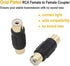 RCA Coupler 12-Pack, RCA Female to Female Adapter Gold Plated for RCA Cable Extension, Phono, Speaker, RCA Cable, Amplifier