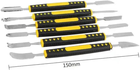 Metal Spudger Pry Tool with IC Chip Repair Tools, Thin Blade CPU Remover, 19 Pieces Pry Tools for Electronics
