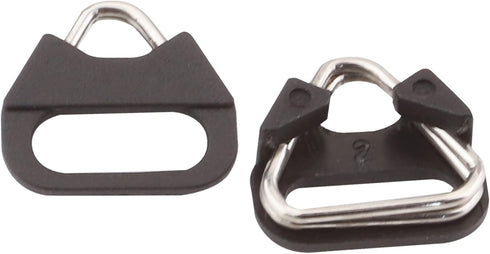 Stainless Steel Camera Strap Lug Ring, Triangle Split Hook with ABS Cap for Belt Hook Lanyard, 2pcs