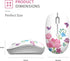 TENMOS M101 Wireless Mouse - Cute Silent Computer Mice with USB Receiver, 2.4G Optical Travel Mouse 1600 DPI (butterfly)