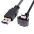 chenyang USB 3.0 to USB C 90 Degree Angled Data Cable with Panel Mount Screw for Industrial Camera - 5.0M