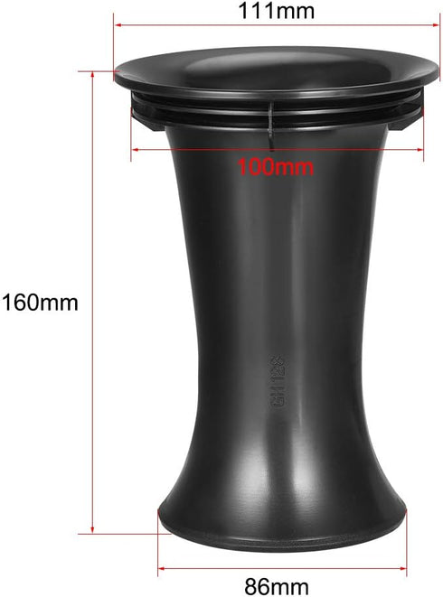 uxcell 2Pcs 100mm x 160mm Speaker Port Tube, Subwoofer Bass Reflex Tube, Bass Woofer Box Vent