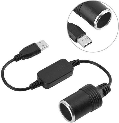 12V Car Cigarette Lighter Socket, Splitter Power Adapter USB Port for Cellphone, GPS, Dash Cam