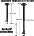 2-Be-Best 360 16 25.6 41 65cm Projector Mount Rotatable Projector Ceiling Mount Length to in / to Ceiling Projectors