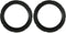 Fielect 10 Inch Black Notch Speaker Rubber Edge Surround Rings, 2pcs Replacement Parts for Speaker Repair or DIY