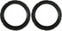 Fielect 10 Inch Black Notch Speaker Rubber Edge Surround Rings, 2pcs Replacement Parts for Speaker Repair or DIY